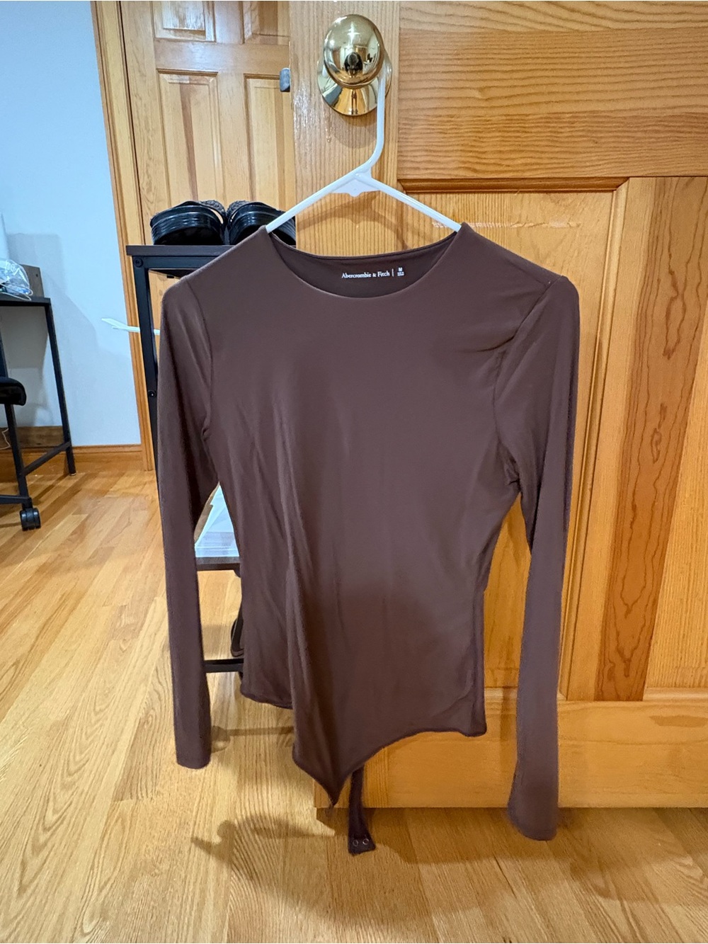 Abercrombie & Fitch Brown Long-Sleeve Bodysuit